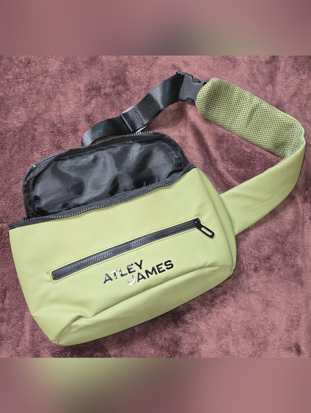 Olive Green Atley James Belt Bag - Hands-Free Crossbody
